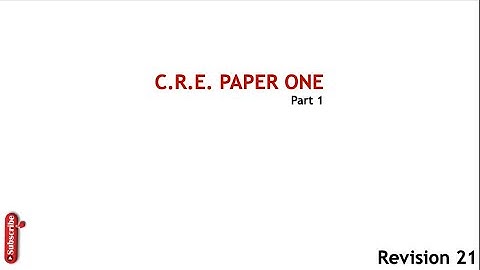cre paper 1 questions and answers | Kcse cre paper 1questions and answers pdf download | revision 21