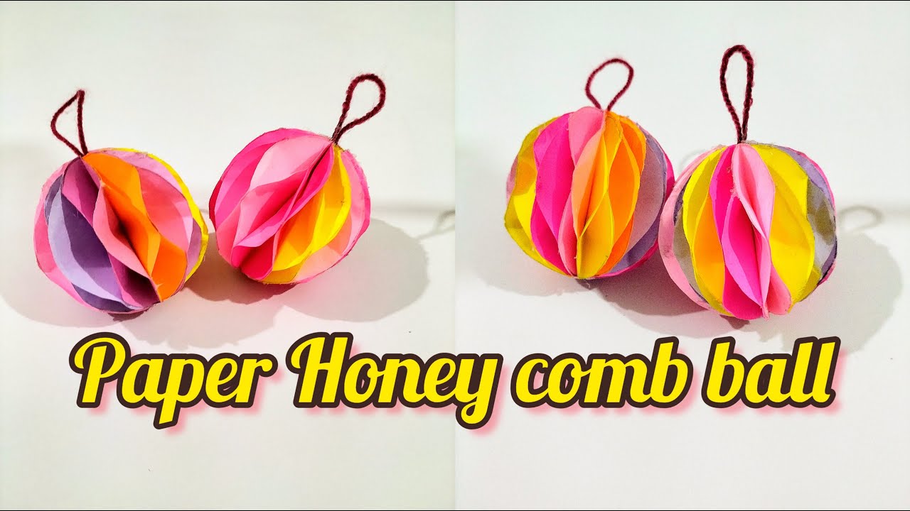 DIY Tissue Paper Ball Easy Paper Ball YouTube