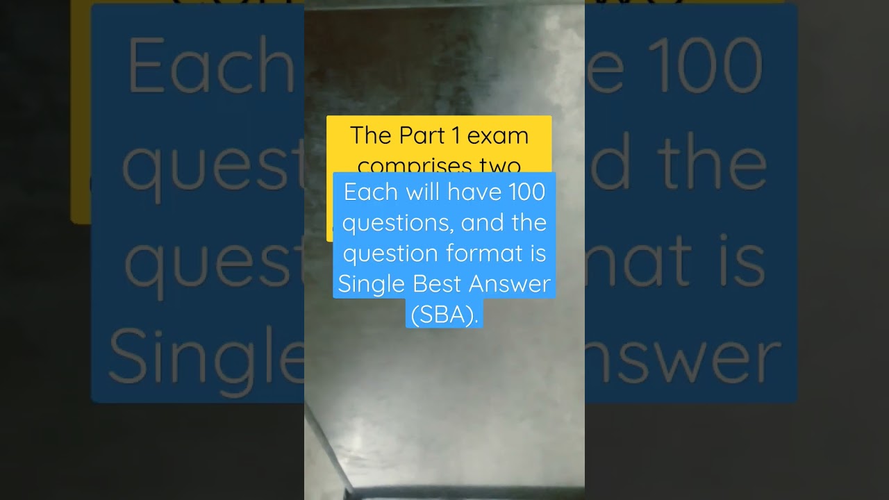 What is the pattern of MRCOG part 1?