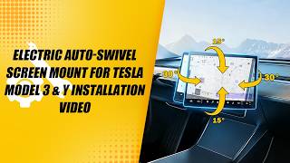 Electric Auto-swivel Screen Mount For Tesla Model 3 & Y Installation Video