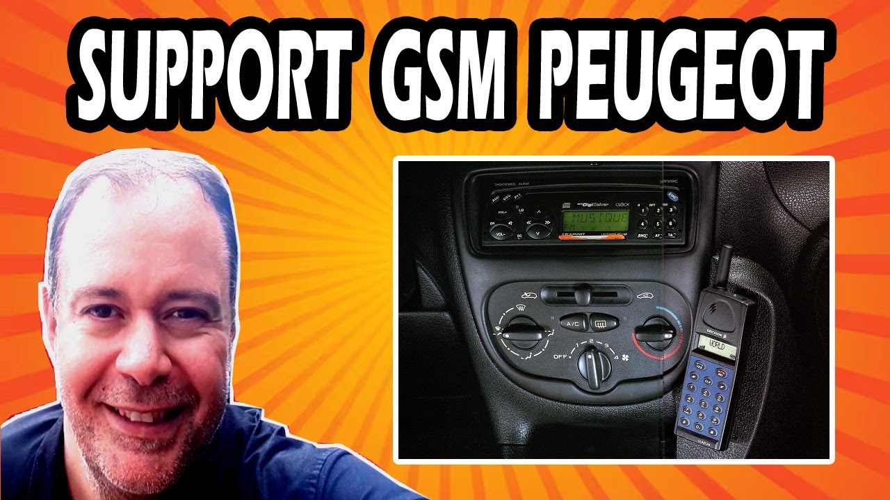 MONTAGE DU SUPPORT GSM ORIGINAL POUR PEUGEOT 206CC (TUTO)
