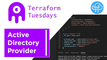 Terraform Active Directory Provider - Daily Check-In for August 18, 2020