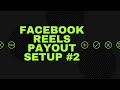 Having trouble setting up my facebook reels payout.