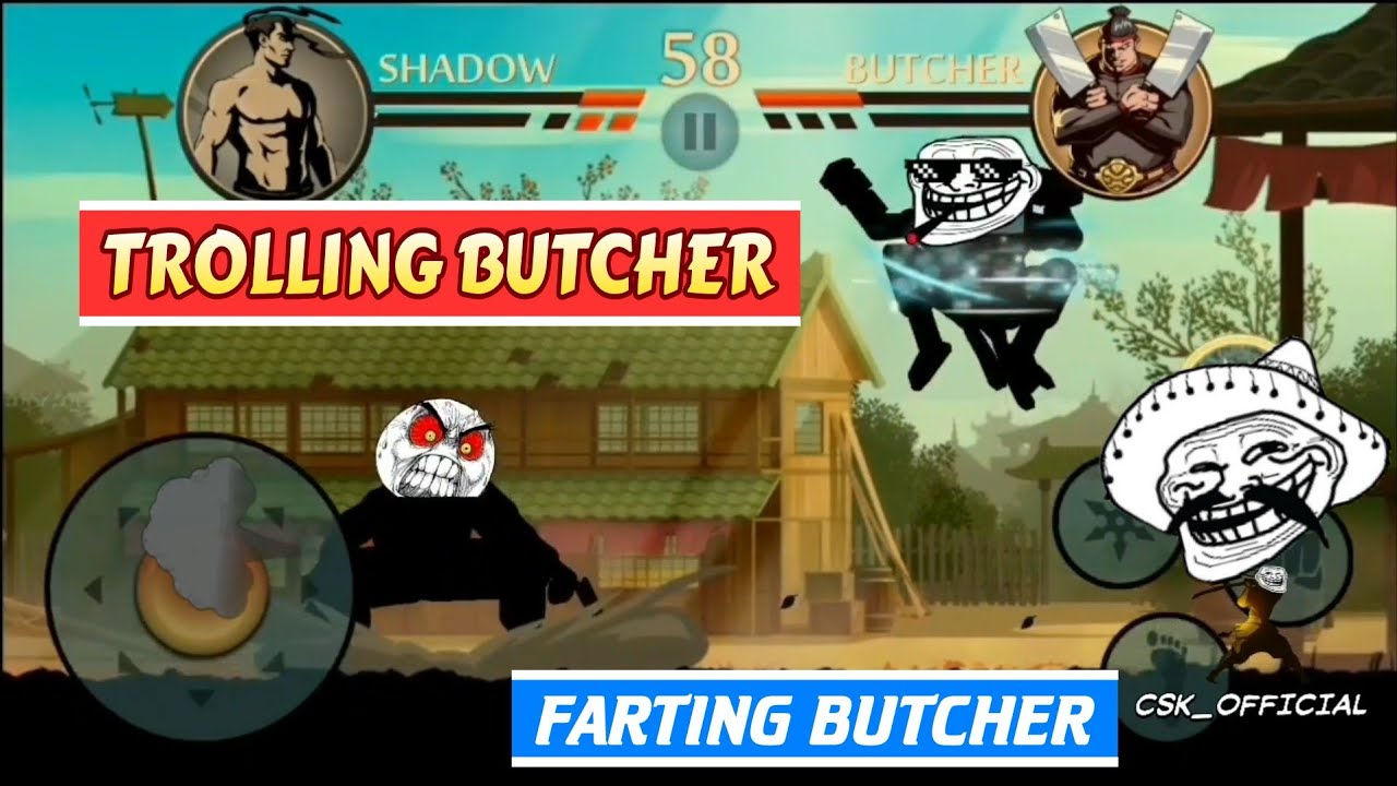 Trolling Butcher Renewed | CSK OFFICIAL | Shadow Fight 2