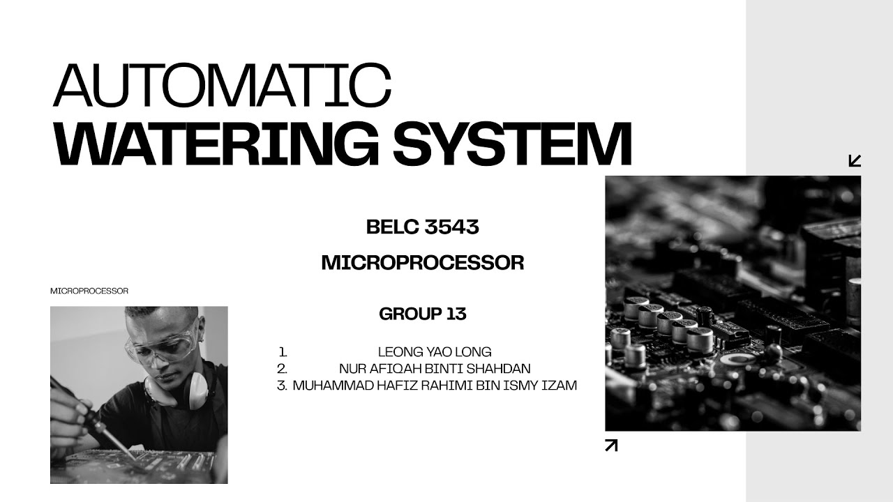 Automatic Watering System. PBL Project - BELC 3543 Microprocessor - YouTube