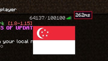 Playing Hypixel from Singapore (300 ping)