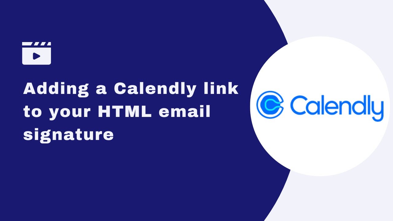 How to add a Calendly appointment link in an HTML email signature YouTube