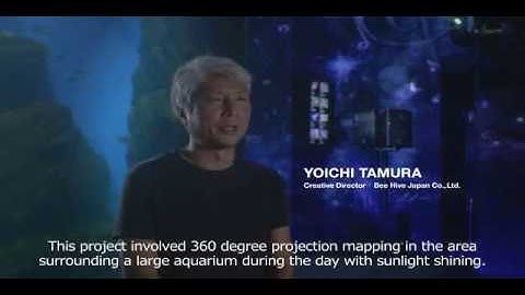360 Degree Projection Mapping at the Aquarium in Japan