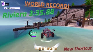 I beat the WORLD RECORD by 7 SECONDS with my NEW SHORTCUTS - Riviera 3:35.88