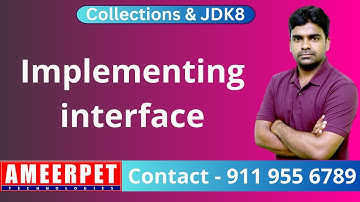 Interface Implementation | JDK8 | By Srinivas | Ameerpet Technologies