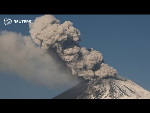 Mexico: Popocatepetl volcano spews smoke and ash