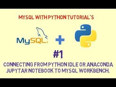 # 1 Connecting Python and MySQL in IDLE/Jupyter Notebooks.