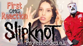 First Reaction to SLIPKNOT - Psychosocial (before I was afraid to listen that, but)