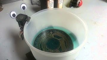 AgitatorBot helping out with the DIY etching tank.