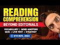 Daily Reading Comprehension for IBPS PO Mains and SBI PO Mains | 6 Nov | Reading Beyond Editorials