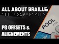 Setting PG offsets and User Alignments for Printing Braille on the 461UF/661UF