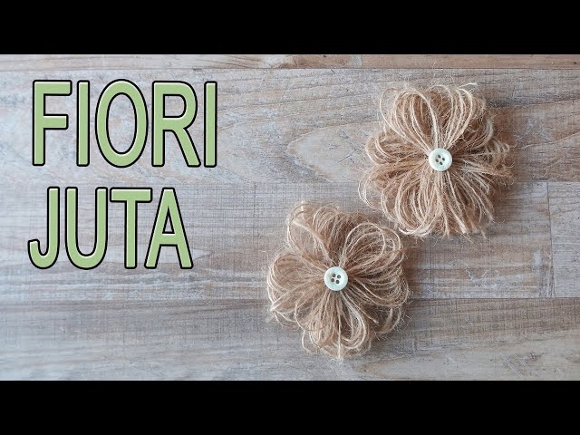 Rotolo Di Nastro Rustico Set Di 24 Fiori Di Iuta Fatti A Mano - 9