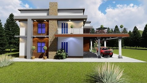 Project No #04  3D Animation |  Modern House Design | civil engineering 4 u | house design