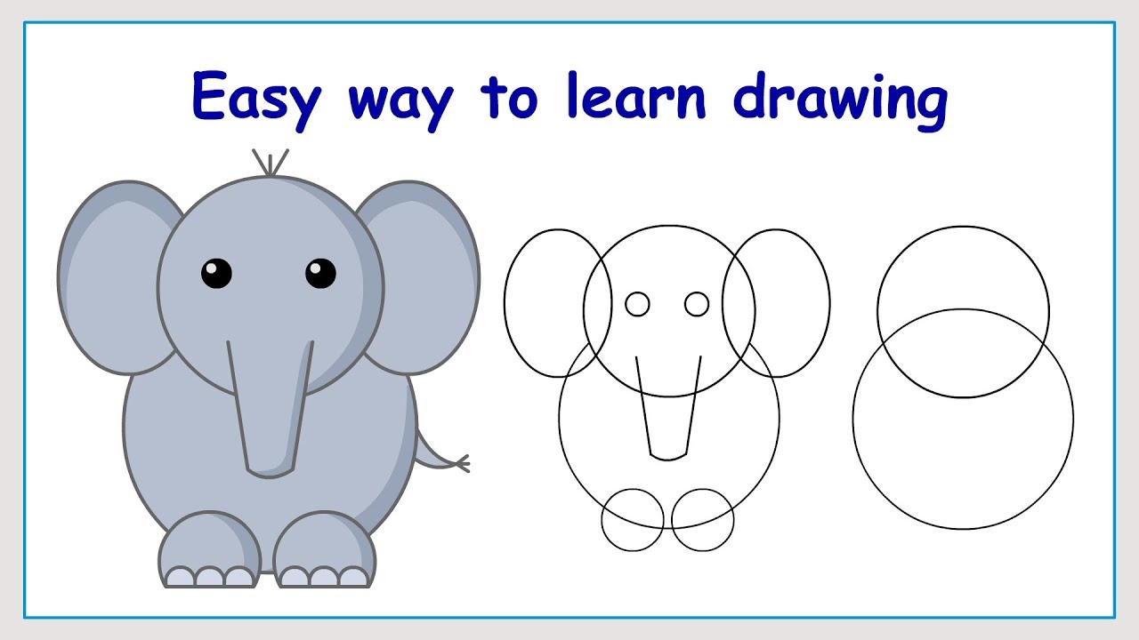 How to Draw an Elephant Easily, Step by Step