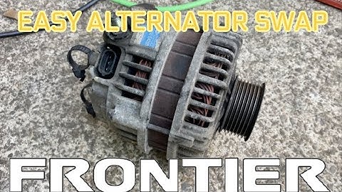 Fast 2005-2021 Frontier Alternator replacement FROM THE SIDE