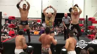 Triple Double Axe Handle! - MSP vs. Joey Ryan & Massage NV - Limitless Wrestling