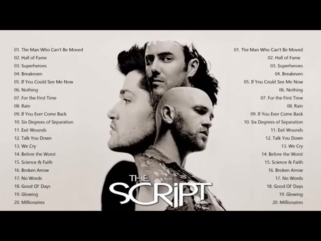 The Script Greatest Hits Full Album - Best Songs Of The Script Playlist 2023 class=
