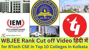Top 10 BTech CSE Colleges in Kolkata I WBJEE 2024 Rank Cutoff Expected I Heritage BTech CSE Cutoff
