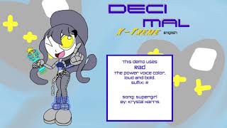 [Utau Voicebank Release] Deci Mal X-Treme ENG Demo Reel