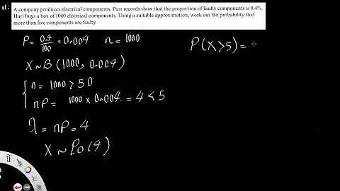 Poisson distribution3-Poisson distribution as an approximation to binomial distribution_Statistics2