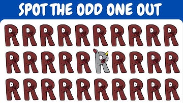 Guess The Alphabet Lore Quiz | Spot The Odd One Out | Solve The Maze | Find Three Difference