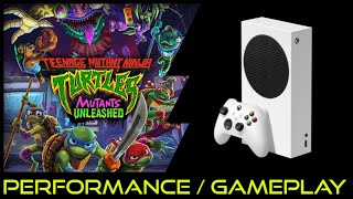 Xbox Series S Teenage Mutant Ninja Turtles Mutants Unleashed Performance Gameplay