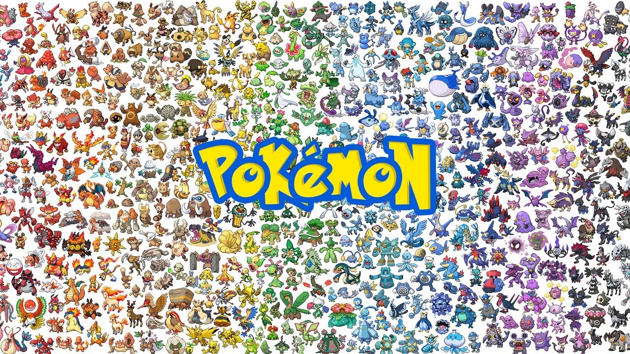 Рисунки покемонов с именами