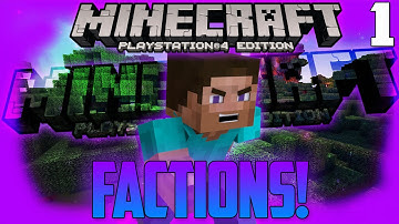 Minecraft PS4 Factions!Episode 1!"An Amazing Battle!"