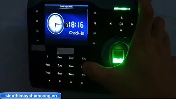 Cách chỉnh giờ trên máy chấm công vân tay