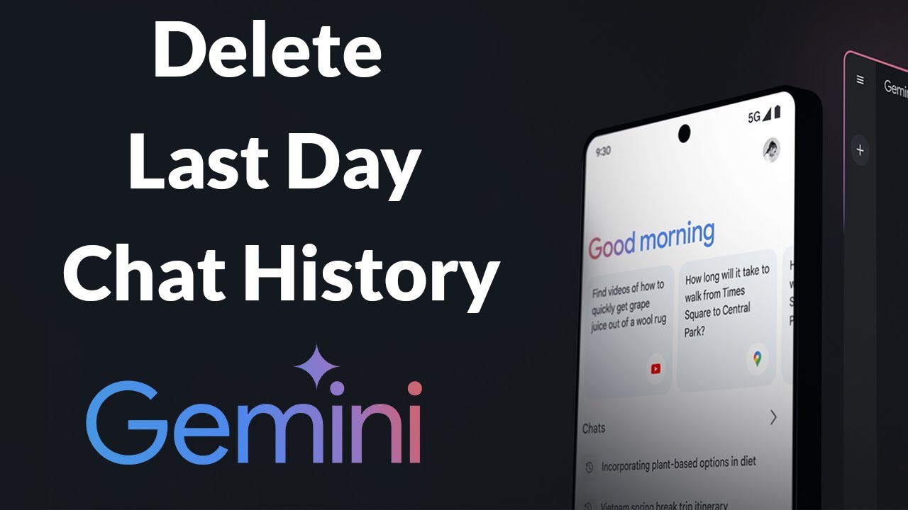 How To Delete Last Day Chat History Or Activity In Google Gemini AI App How to delete last day chat history or activity in google gemini ai app