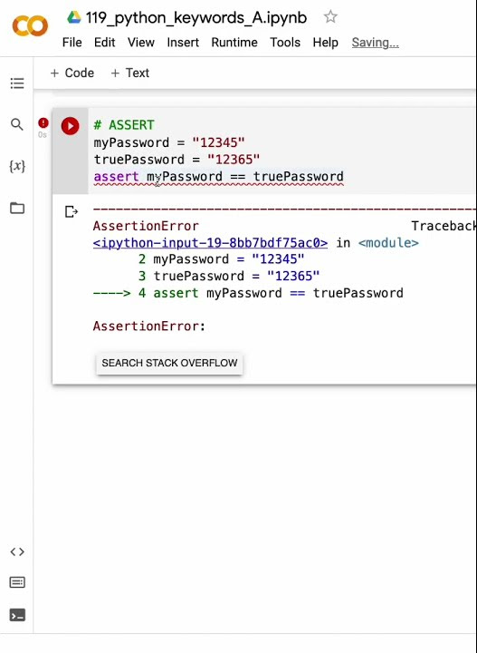 Python keywords: assert - YouTube