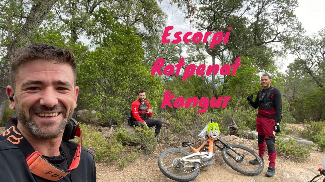 Santa Coloma de Farners! MTB, dos bajadas que no habia hecho todavia (Escorpi y Ratpenat) y Kangur.