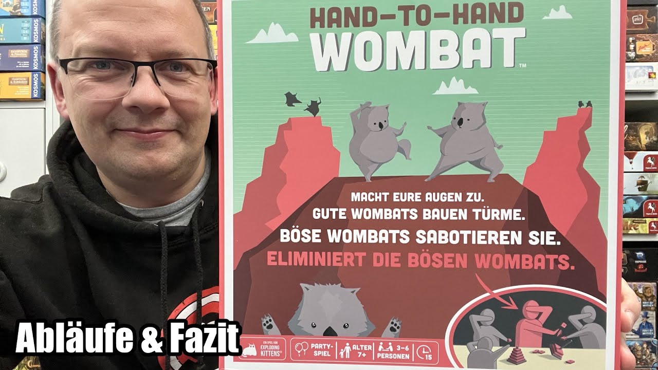 HAND TO HAND WOMBAT - Gioco da Tavolo Party Family Famiglia Italiano