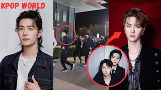 Leaked Moments Wang Yibo Runs Out Of Etu2 Premiere To Hug Xiao Zhan