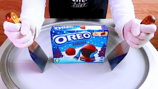 OREO ice cream rolls street food - ايس كريم رول أوريو