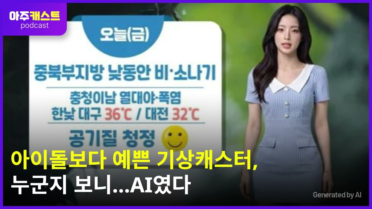 아이돌보다 예쁜 기상캐스터, 누군지 보니…AI였다