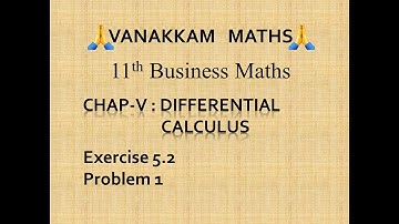 Differential Calculus (Part 4) | Business Maths (TN Syllabus) - 11th Std
