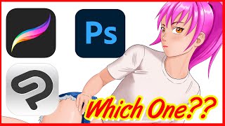 How To Choose An Art Software   Clip Studio Pro, Procreate or Photoshop