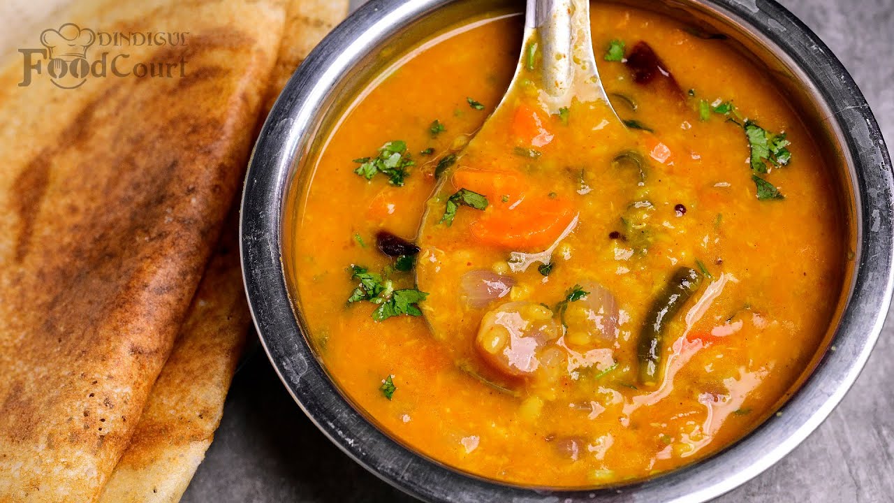 Pasi Paruppu Sambar/ Side Dish For Idli, Dosa, Pongal/ Moong Dal Sambar