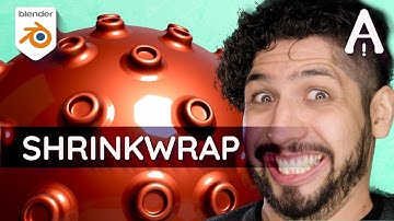 ¿Cómo usar el modificador Shrinkwrap? | Modelado 3D Blender