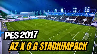 PES 2017 UPDATE AZ X O G STADIUMPACK SEASON 2025 / 2026 | PES 2017 GAME PLAY