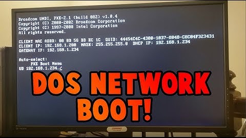 RetroTutorial: Booting up MS-DOS Over the Network!