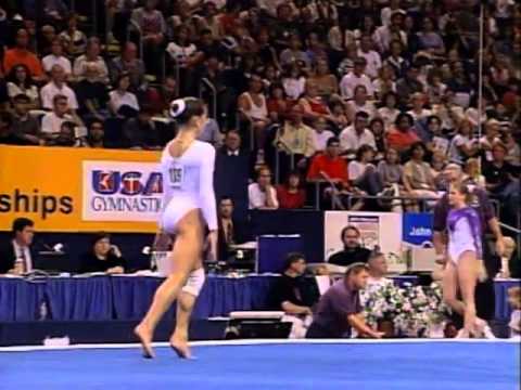 Dominique Moceanu Floor Exercise 1998 U S Gymnastics