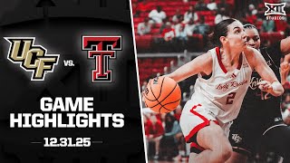 UCF vs. #21 Texas Tech Game Highlights | 2025-26 Big 12 Women's Basketball