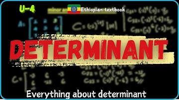 Grade  11 math- Unit 4: Determinants – Full Lesson (Everything You Need to Know!)